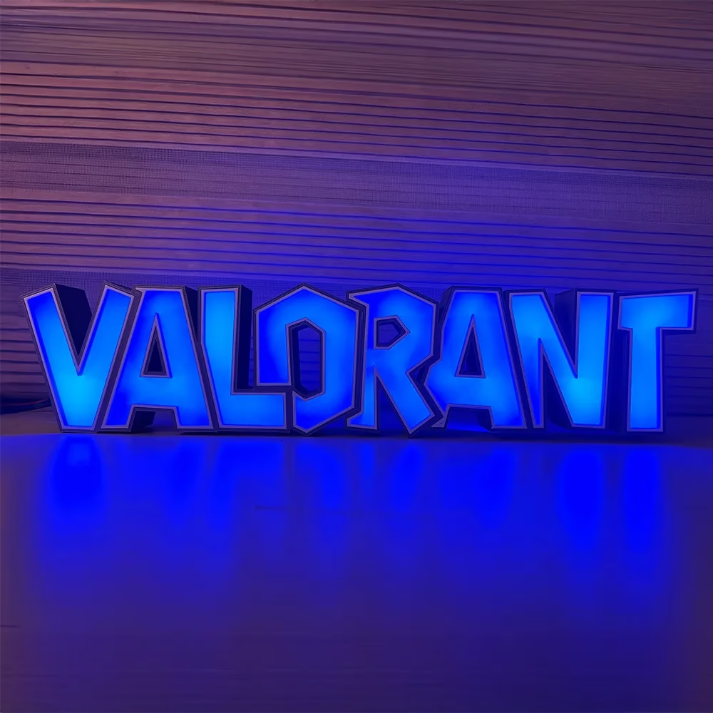 Valorant Işıklı Oyuncu Dekoru