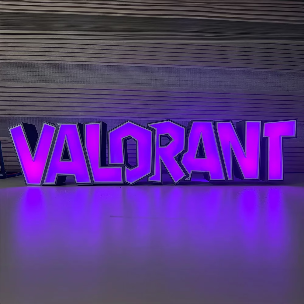 Valorant Işıklı Oyuncu Dekoru