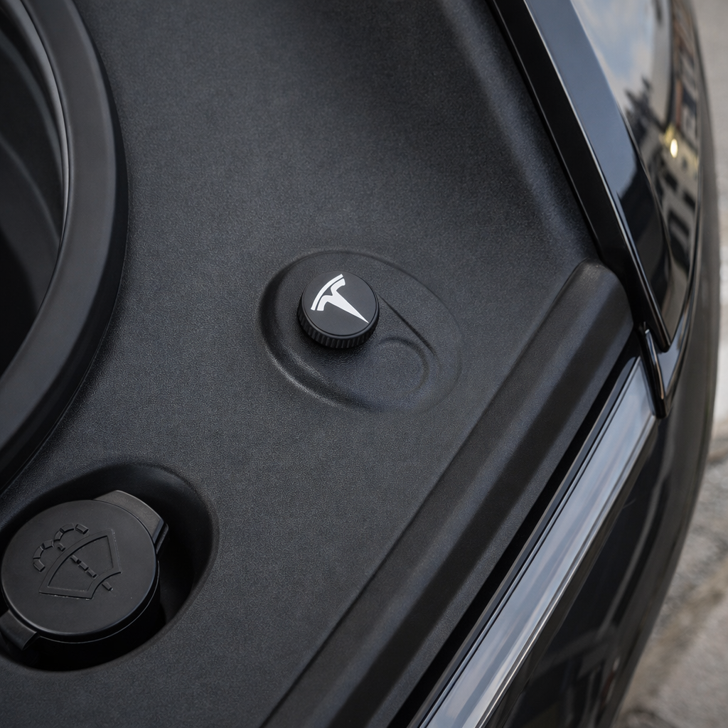 Tesla Model Y (Juniper) Ön Frunk Civata Kapak Seti – Motor Bölmesi Vida Gizleme Kapağı