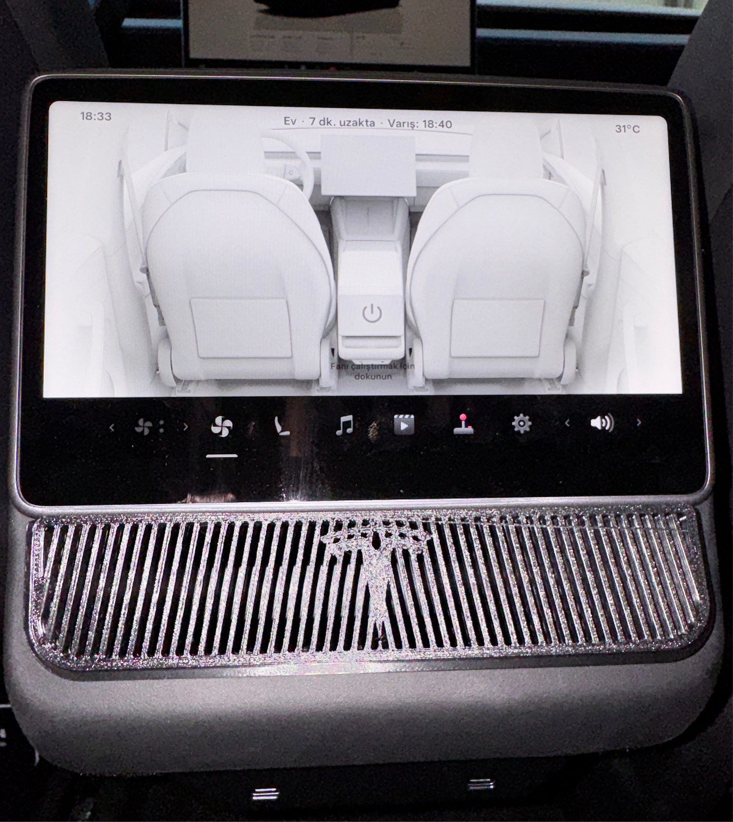 Tesla Model Y Juniper Arka Havalandırmalar için Koruma Kapakları - 3'lü Set