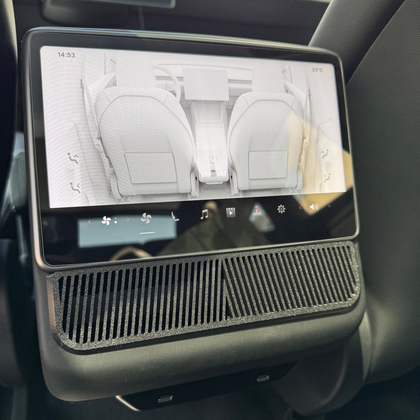 Tesla Model Y Juniper Arka Havalandırmalar için Koruma Kapakları - 3'lü Set
