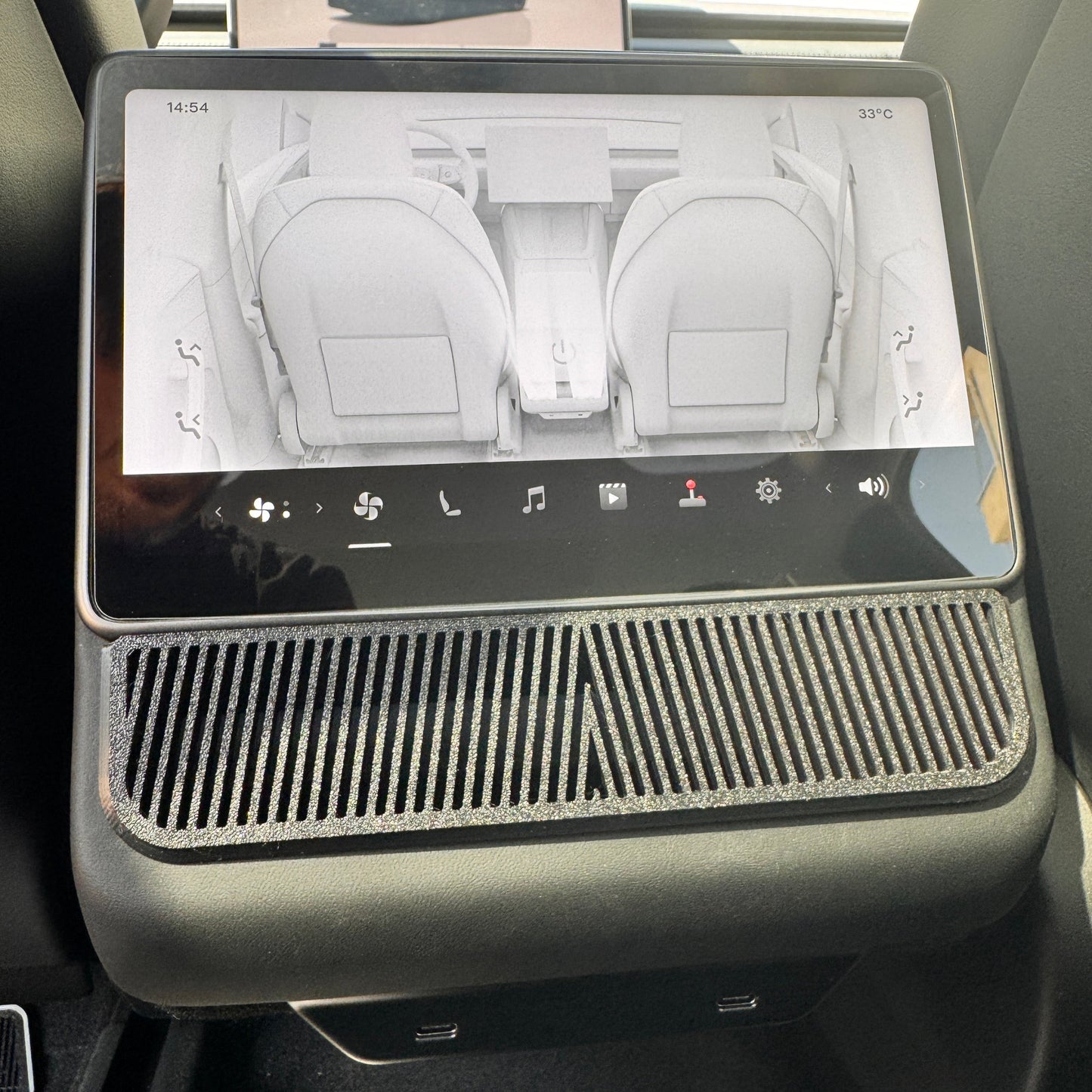 Tesla Model Y Juniper Arka Havalandırmalar için Koruma Kapakları - 3'lü Set