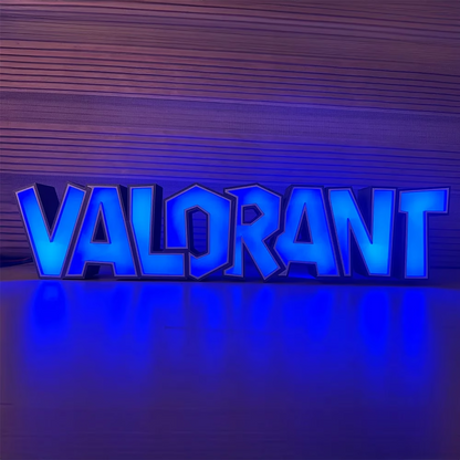 Valorant Işıklı Oyuncu Dekoru