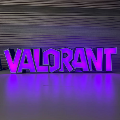 Valorant Işıklı Oyuncu Dekoru